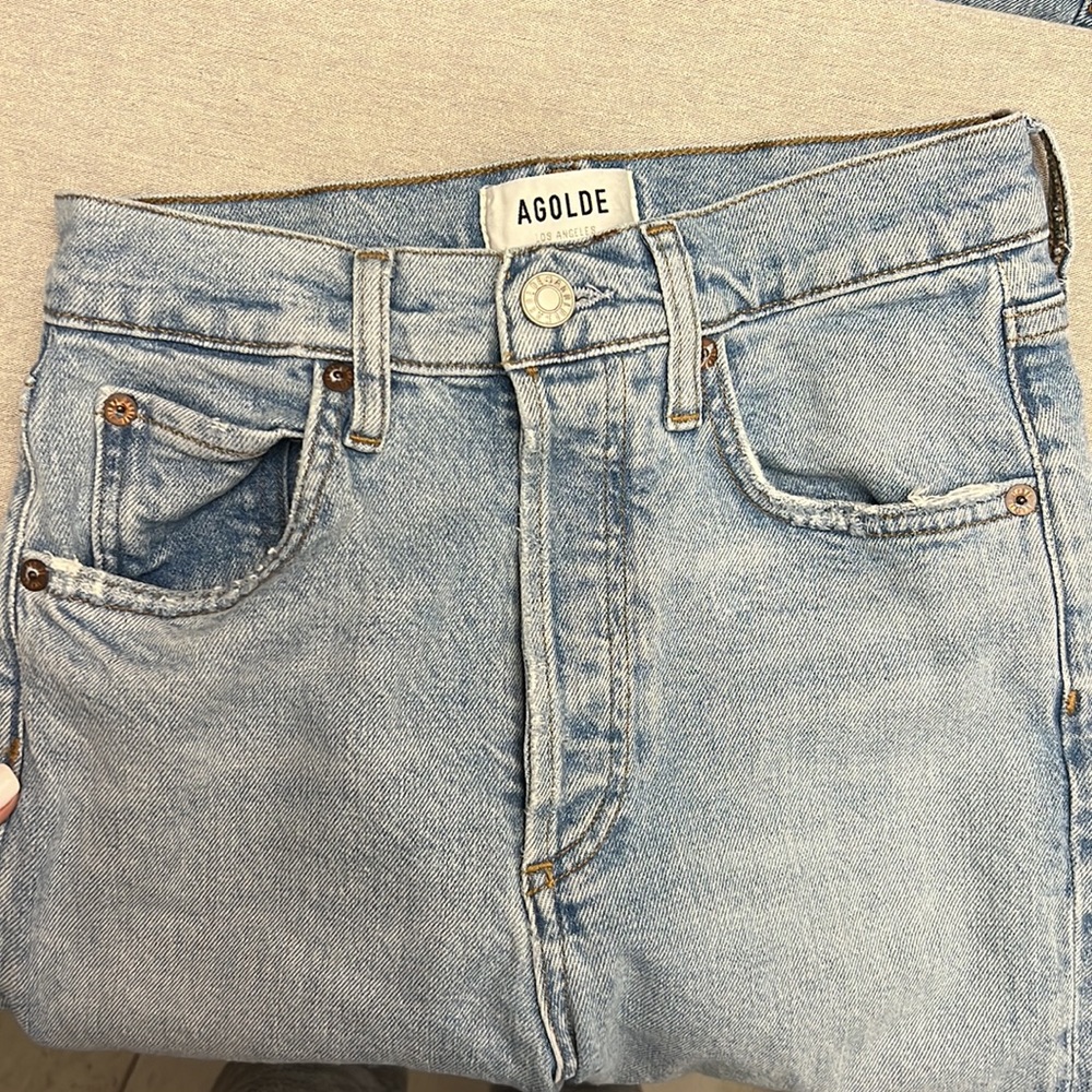 Agolde Riley High Rise Crop Jeans - Picture 7 of 7